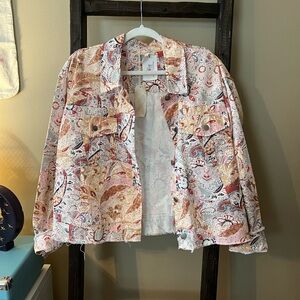 Mystree Patchwork Paisley Trucker Jacket